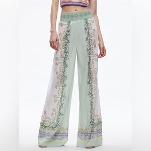 NWT Alice + Olivia ALABAMA PALAZZO PANT - Floral Fest